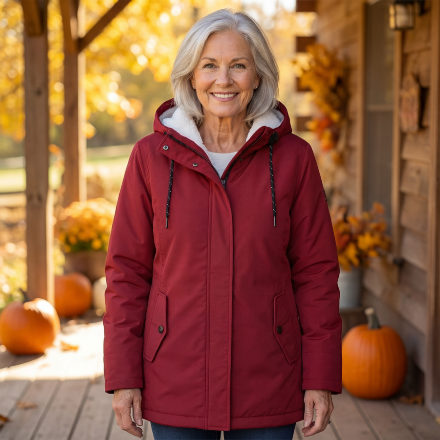 Helen | Women's Hooded Quilted Winter Coat, Lightweight Warm Outerwear
