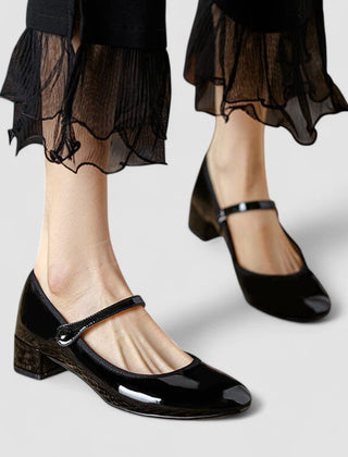 Mayzhera | Women's Flat Mary Jane Shoes, Cushioned Strap Comfort Flats for All-Day Wear