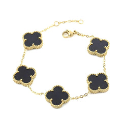 Noah | Gold Bracelet Clover Female & Accessories