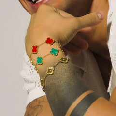Noah | Gold Bracelet Clover Female & Accessories
