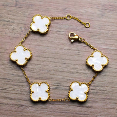 Noah | Gold Bracelet Clover Female & Accessories