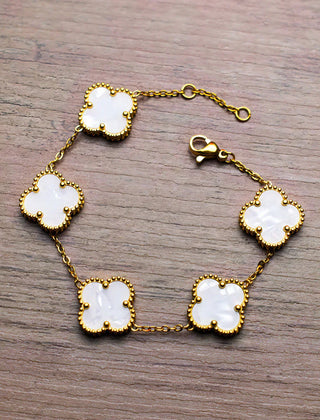 Noah | Gold Bracelet Clover Female & Accessories