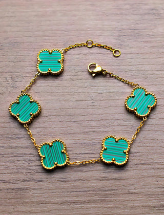 Noah | Gold Bracelet Clover Female & Accessories