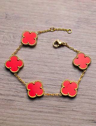 Noah | Gold Bracelet Clover Female & Accessories