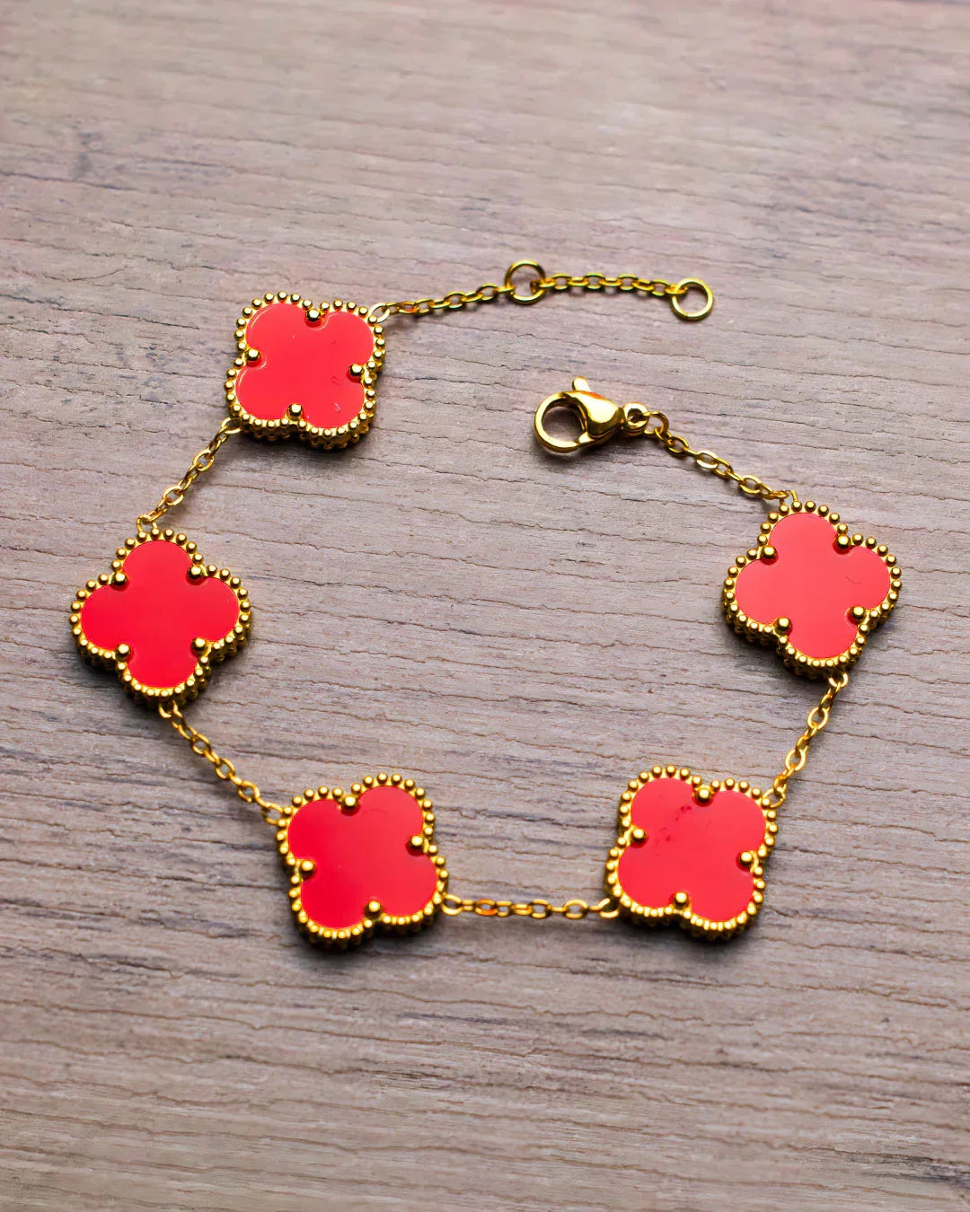 Noah | Gold Bracelet Clover Female & Accessories