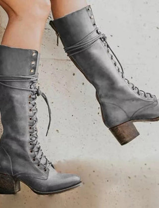 Noah | Leather Lace Up Women Boots
