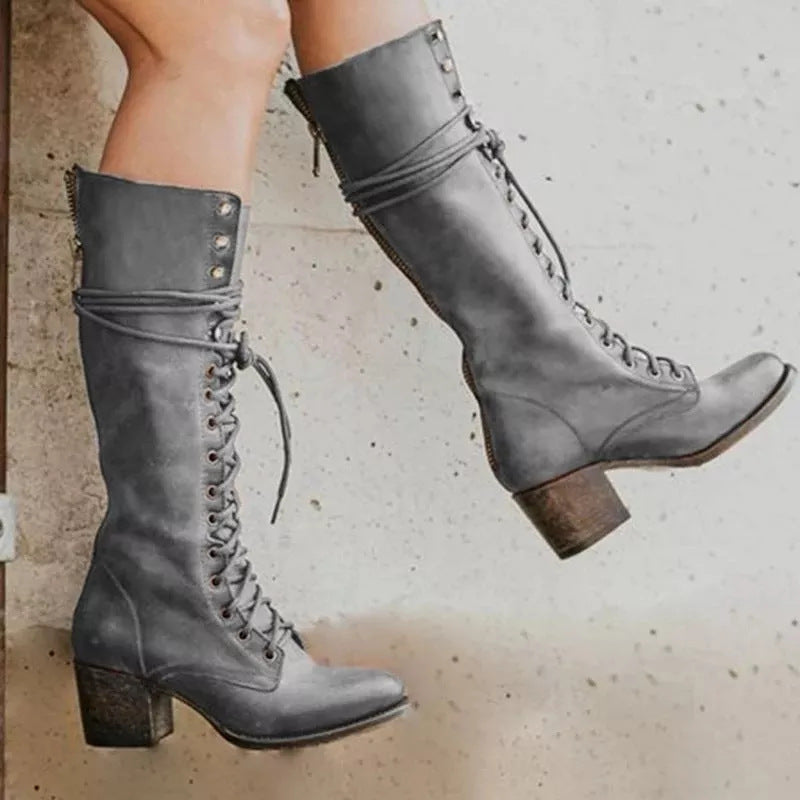 Noah | Leather Lace Up Women Boots