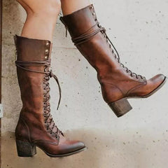 Noah | Leather Lace Up Women Boots