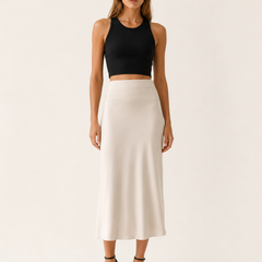 Noah | Midi Satin Women S Skirt