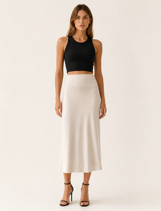 Noah | Midi Satin Women S Skirt