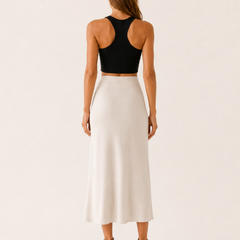 Noah | Midi Satin Women S Skirt