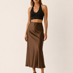 Noah | Midi Satin Women S Skirt