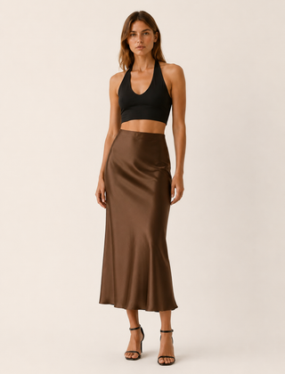Noah | Midi Satin Women S Skirt