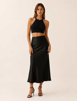Noah | Midi Satin Women S Skirt