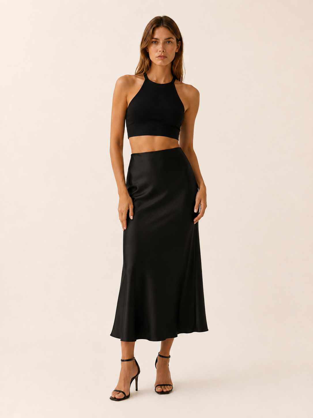 Noah | Midi Satin Women S Skirt