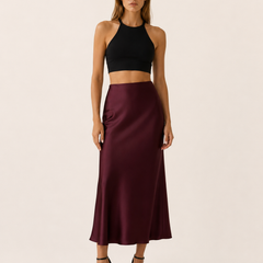Noah | Midi Satin Women S Skirt