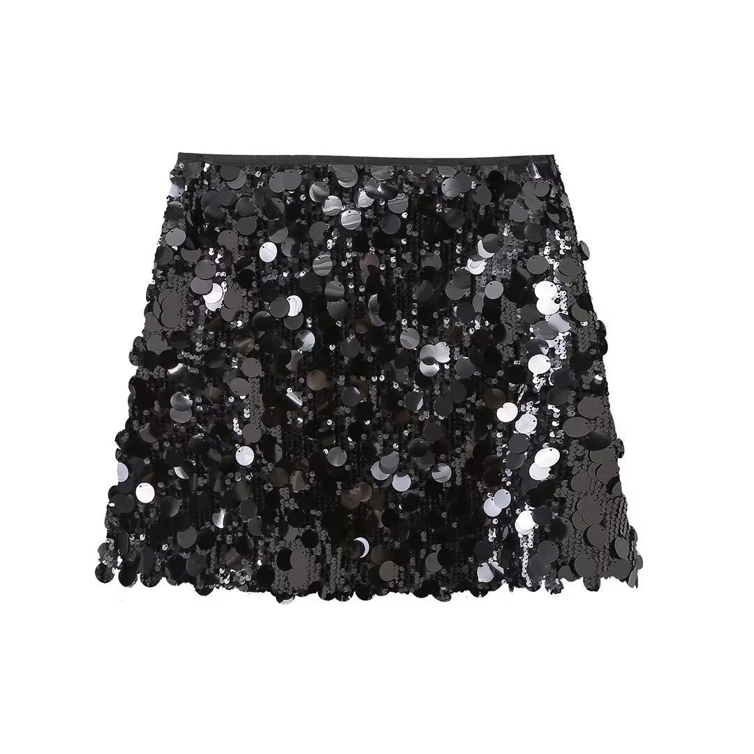 Noah | Mini Mini Fitted Sequin Skirt