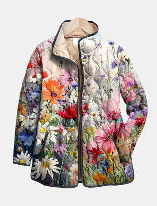 Noah | Quilted Floral Ladies Jacket Multicolour
