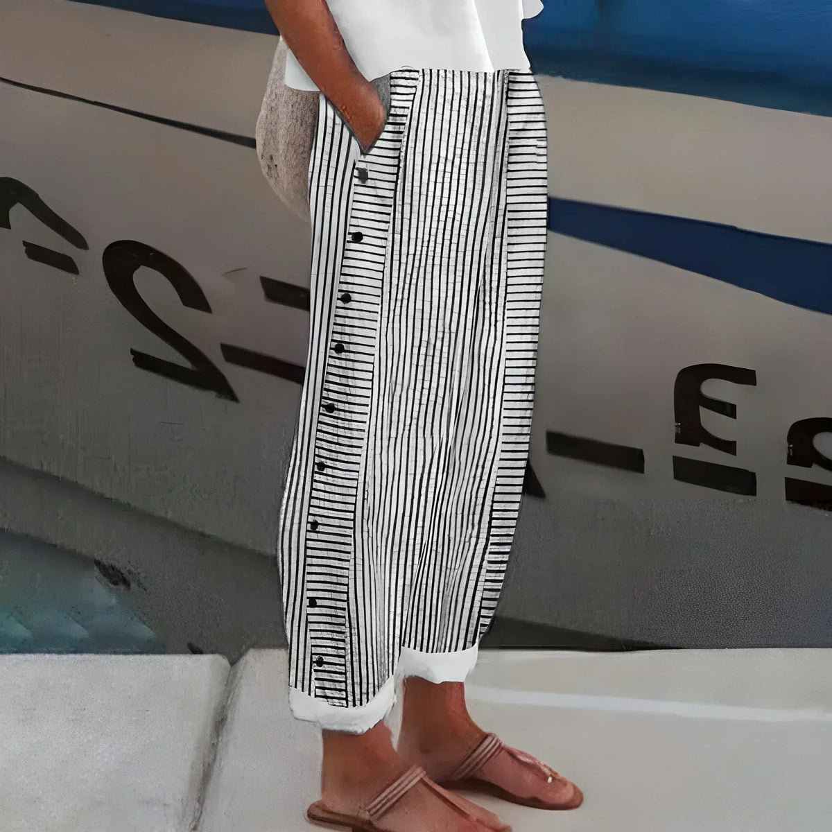 Noah | Trousers Stripe Lightweight Pants