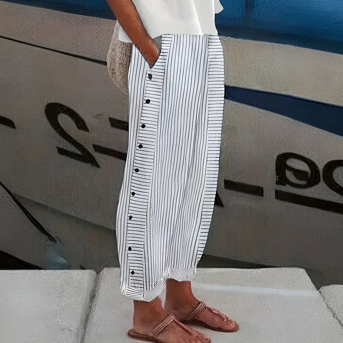 Noah | Trousers Stripe Lightweight Pants