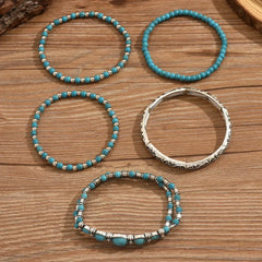 Olivia | Gold Bangle Bracelet Set
