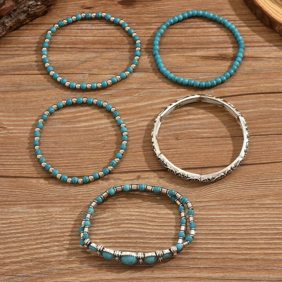 Olivia | Gold Bangle Bracelet Set