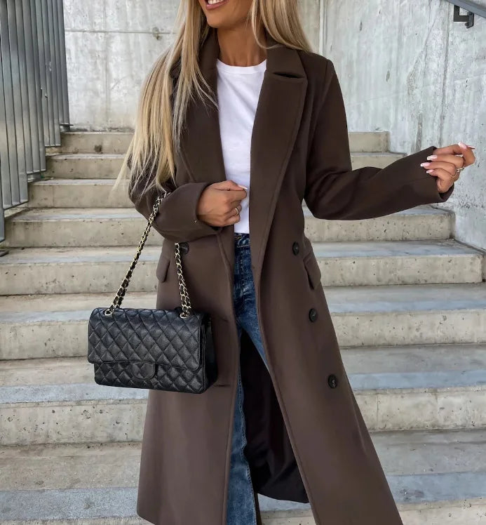 Ivy | Long Brown Autumn Coat