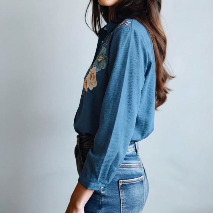Blusa Feminina Floral Boho Chic