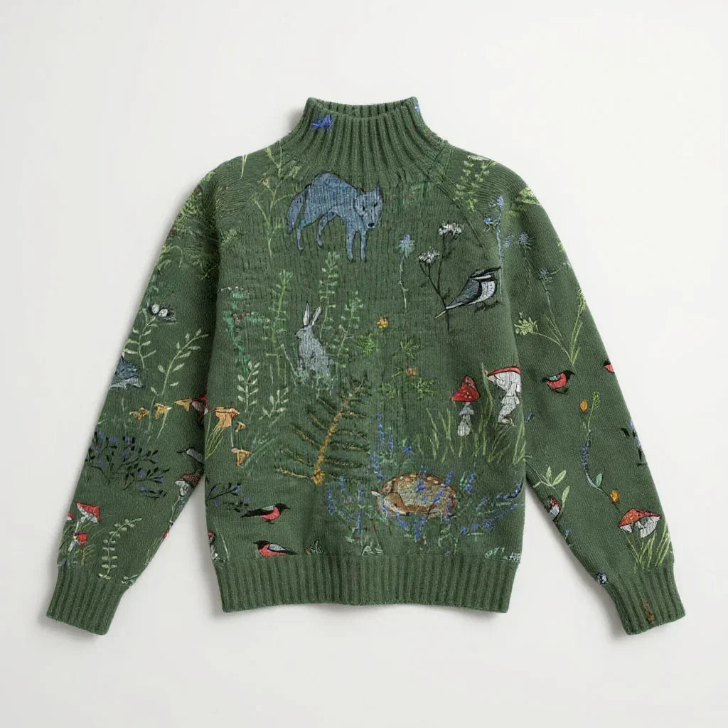 Willow | Cozy Forest Knit Sweater