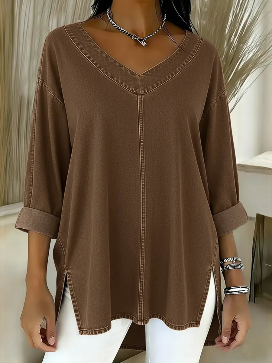 Jessica | Blusa Decote V Relaxada