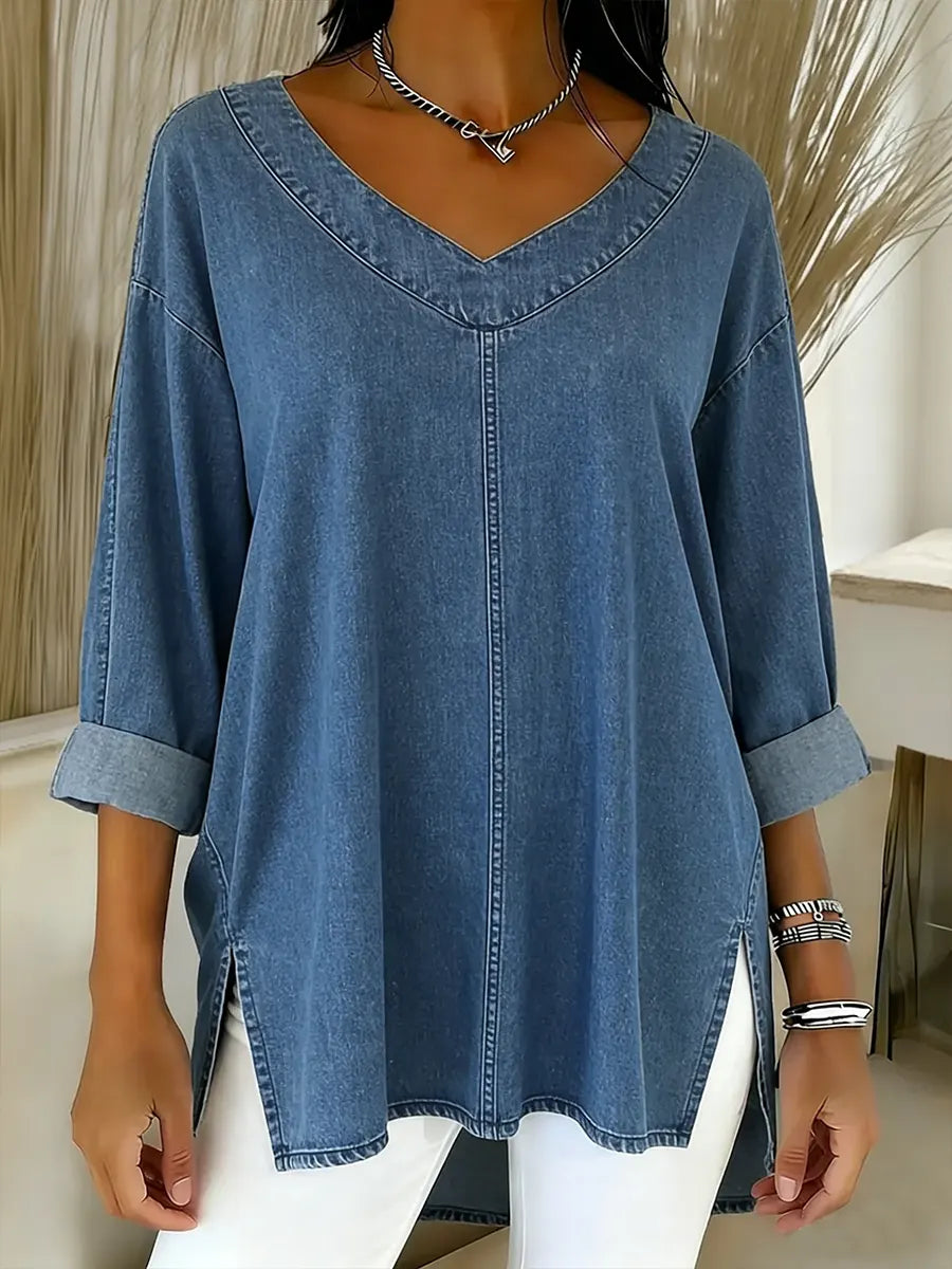 Jessica | Blusa Decote V Relaxada