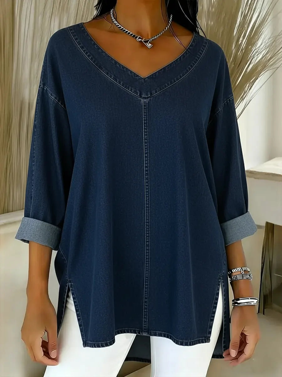Jessica | Blusa Decote V Relaxada