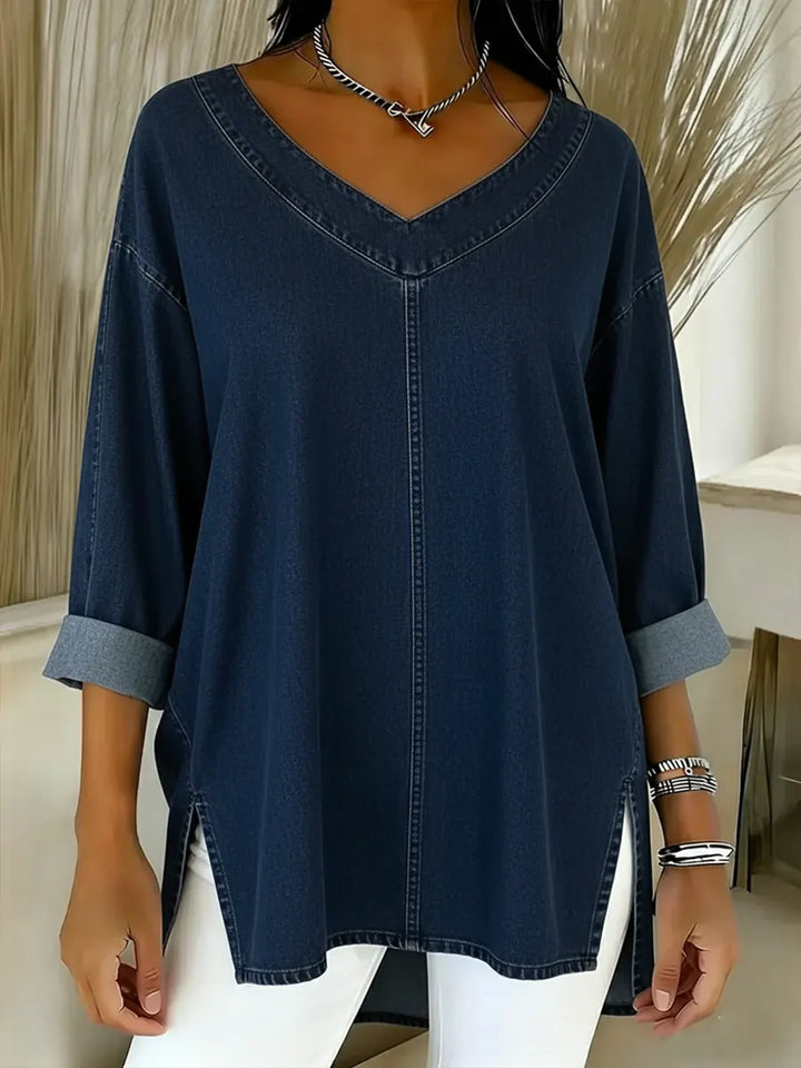 Jessica | Blusa Decote V Relaxada