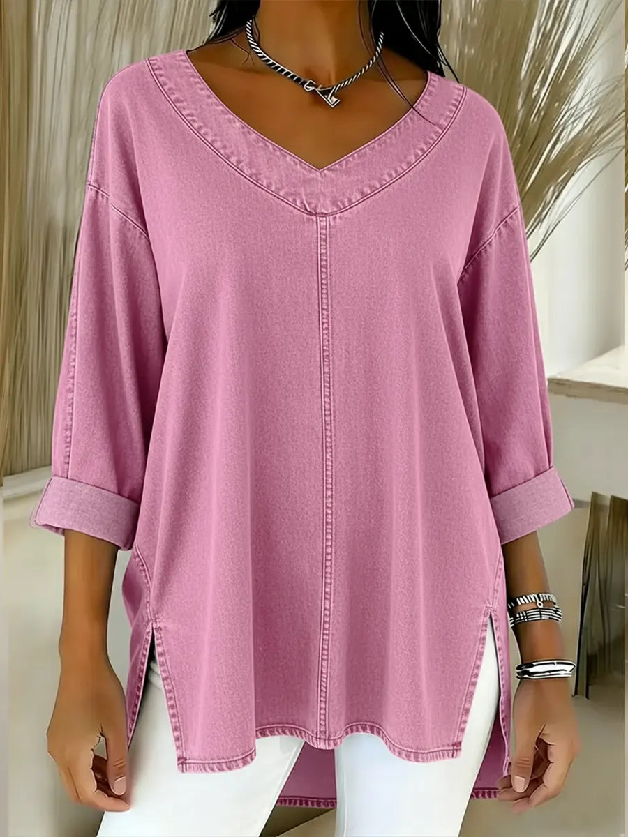 Jessica | Blusa Decote V Relaxada