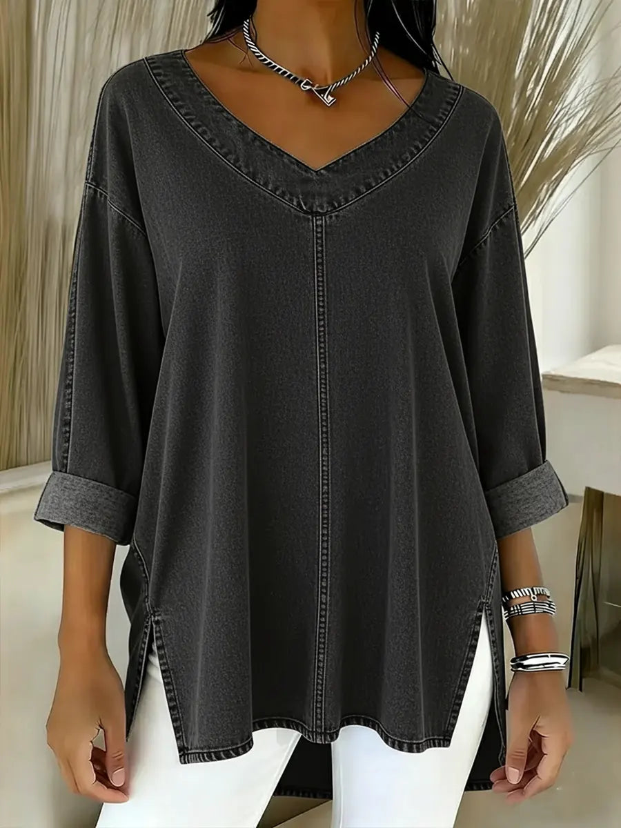 Jessica | Blusa Decote V Relaxada