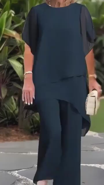Ellie | Conjunto Feminino de Verão com Calça e Top