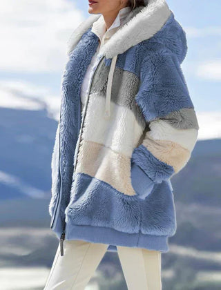 Kirsty | Women's Hooded Winter Jacket, Full-Zip Warm Coat for Cold Weather