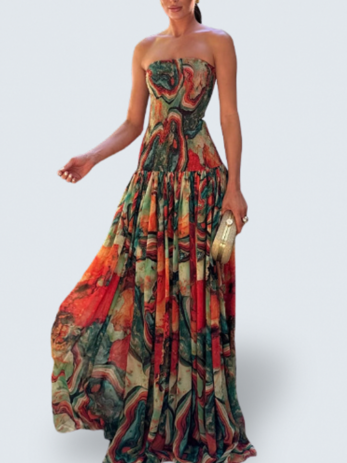 Sienna | Vestido Longo Ombre Tomara que Caia