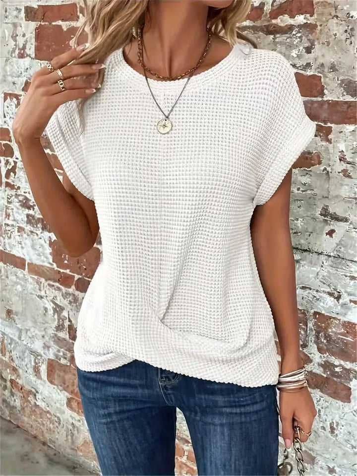 Sophie - Camiseta de Cuello Redondo Dulce