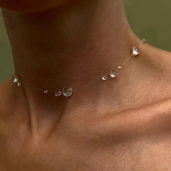 Sophie | Gold Women Silver Chain Drop Necklace