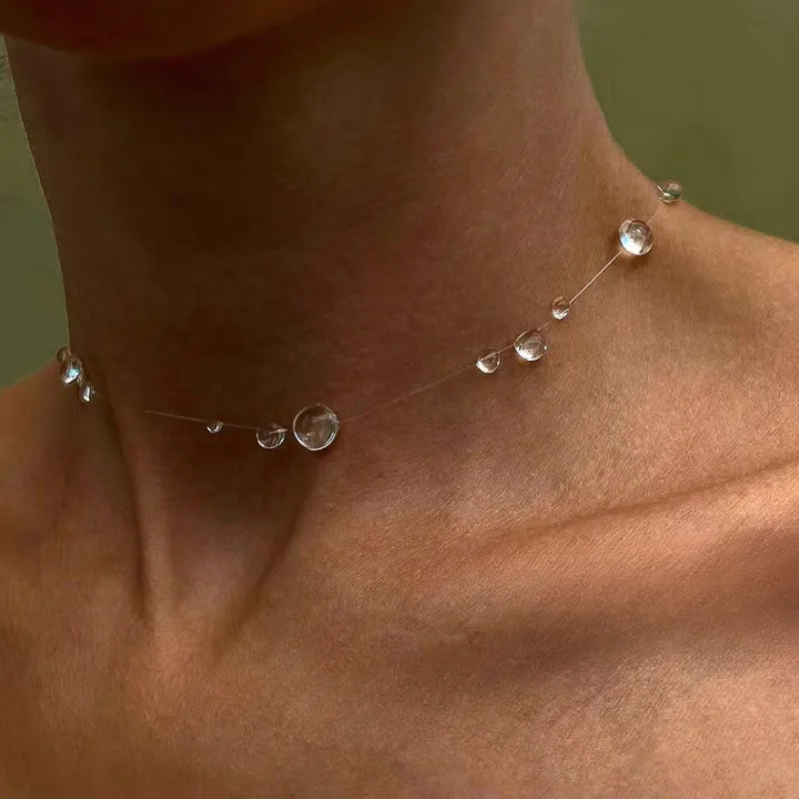 Sophie | Gold Women Silver Chain Drop Necklace