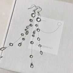 Sophie | Gold Women Silver Chain Drop Necklace