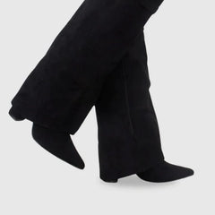 Sophie | Suede Women Metallic Boots