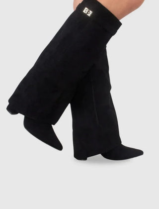 Sophie | Suede Women Metallic Boots