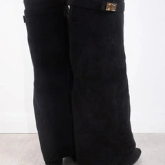 Sophie | Suede Women Metallic Boots