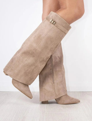 Sophie | Suede Women Metallic Boots