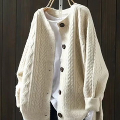 Sophie | Winter Cable Knit Cardigan