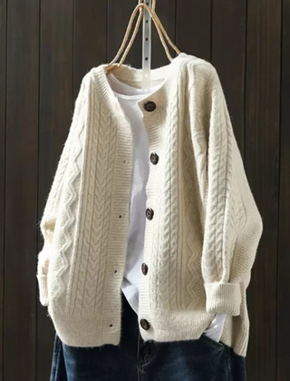 Sophie | Winter Cable Knit Cardigan