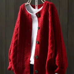 Sophie | Winter Cable Knit Cardigan