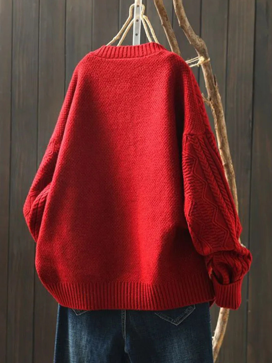 Sophie | Winter Cable Knit Cardigan